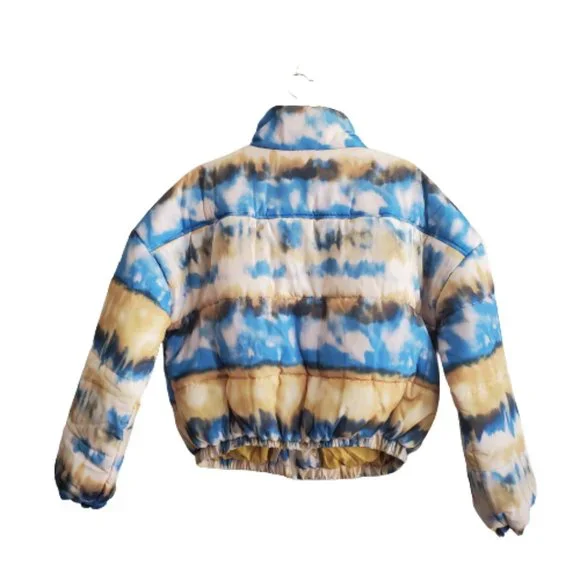 BP Tie Dye Cropped Puffer Jacket - Picture 2 of 8